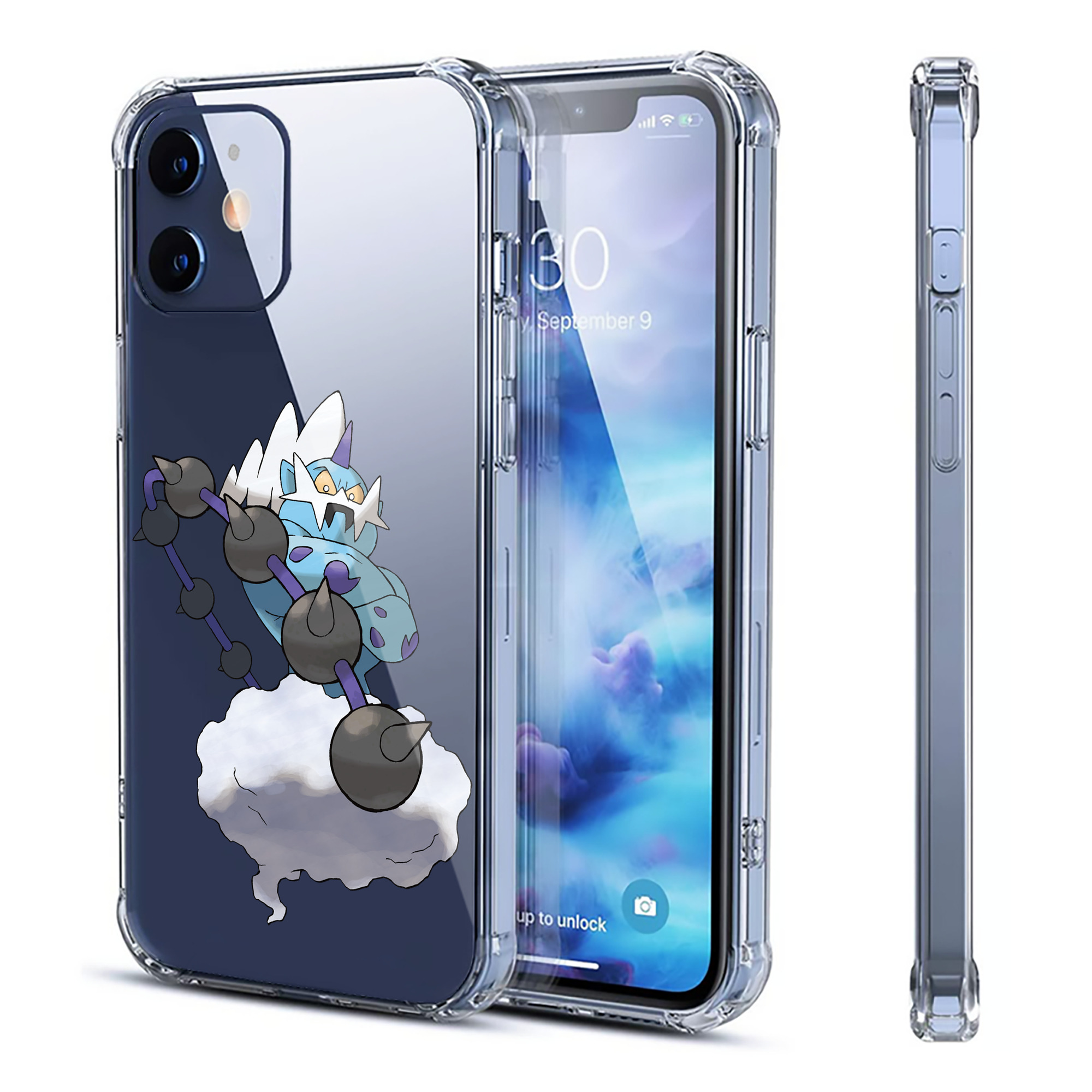 （画像用） ポケットモンスター Pokémon 【iPhone 12シリーズ対応】透明スマホケース（クリアソフトケース）